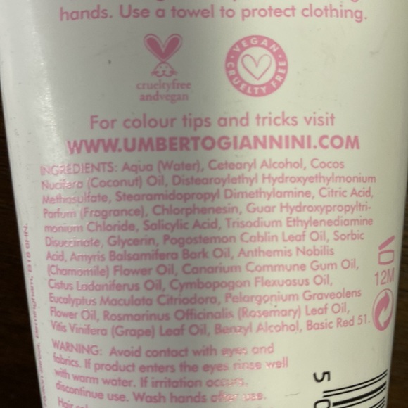 6 - Umberto Giannini Flowerology Naturally Kinder Colour Cherry Blossom 6.7 Oz. - Picture 3 of 4